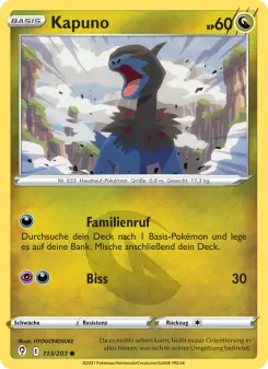 Pokémon-Karte Kapuno 113/203