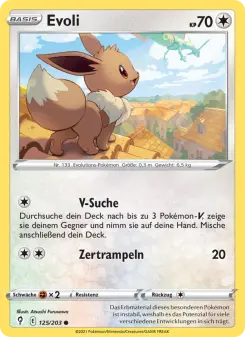 Pokémon-Karte Evoli 125/203