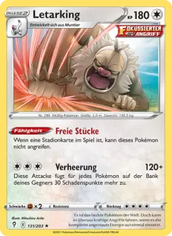 Pokémon-Karte Letarking 131/203