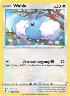 Pokémon-Karte Wablu 132/203