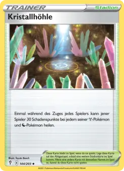 Pokémon-Karte Kristallhöhle 144/203