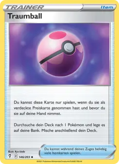 Pokémon-Karte Traumball 146/203