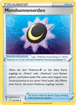 Pokémon-Karte Mondsonnenorden 151/203
