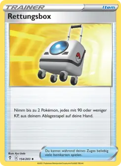 Pokémon-Karte Rettungsbox 154/203
