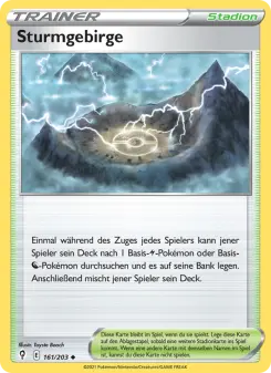 Pokémon-Karte Sturmgebirge 161/203