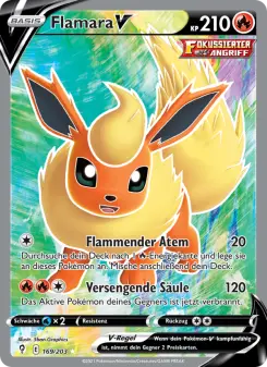 Pokémon-Karte Flamara V 169/203
