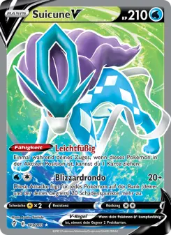 Pokémon-Karte Suicune V 173/203