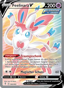 Pokémon-Karte Feelinara V 183/203