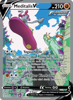 Pokémon-Karte Meditalis V 186/203