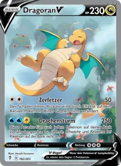 Pokémon-Karte Dragoran V 192/203