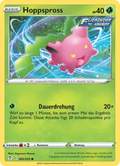 Pokémon-Karte Hoppspross 002/203
