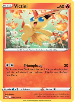 Pokémon-Karte Victini 020/203