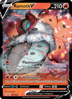 Pokémon-Karte Ramoth V 021/203