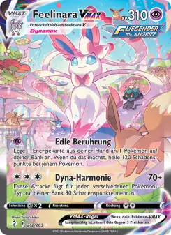 Pokémon-Karte Feelinara VMAX 212/203