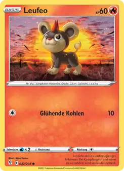 Pokémon-Karte Leufeo 022/203