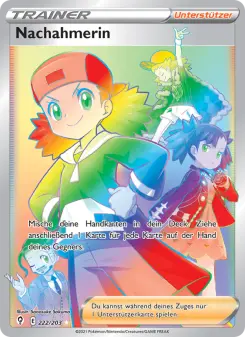 Pokémon-Karte Nachahmerin 222/203
