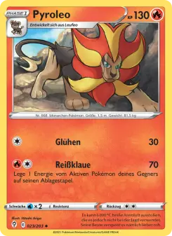 Pokémon-Karte Pyroleo 023/203