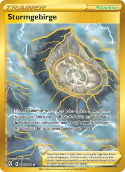 Pokémon-Karte Sturmgebirge 232/203