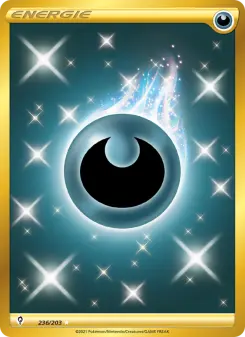 Pokémon-Karte Finsternis-Energie 236/203