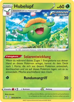 Pokémon-Karte Hubelupf 003/203