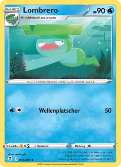 Pokémon-Karte Lombrero 033/203