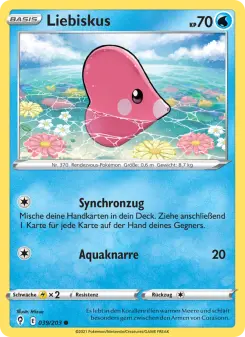 Pokémon-Karte Liebiskus 039/203