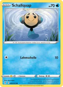 Pokémon-Karte Schallquap 042/203