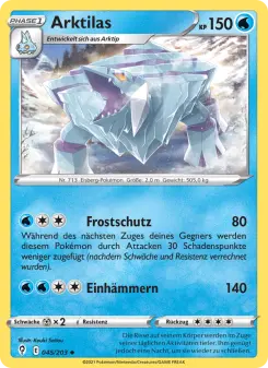 Pokémon-Karte Arktilas 045/203