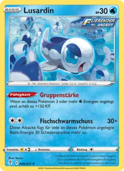 Pokémon-Karte Lusardin 046/203