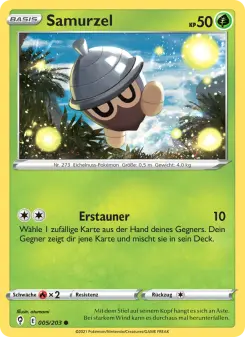 Pokémon-Karte Samurzel 005/203
