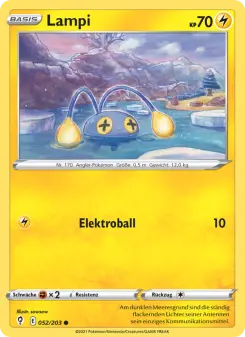 Pokémon-Karte Lampi 052/203