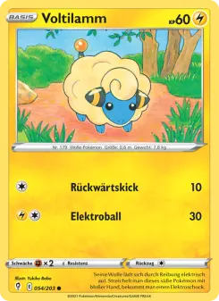 Pokémon-Karte Voltilamm 054/203