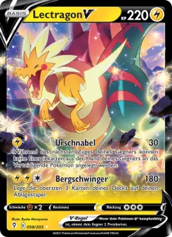 Pokémon-Karte Lectragon V 058/203