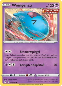 Pokémon-Karte Woingenau 066/203