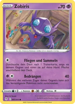 Pokémon-Karte Zobiris 067/203