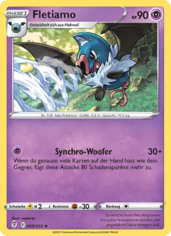 Pokémon-Karte Fletiamo 069/203