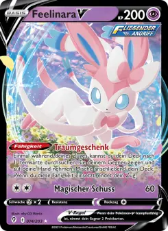 Pokémon-Karte Feelinara V 074/203
