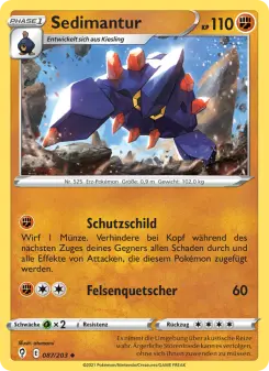 Pokémon-Karte Sedimantur 087/203