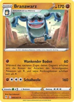 Pokémon-Karte Branawarz 090/203