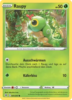 Pokémon-Karte Raupy 001/264