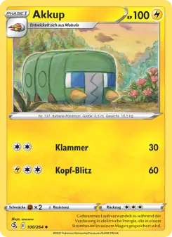Pokémon-Karte Akkup 100/264