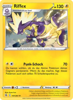 Pokémon-Karte Riffex 107/264