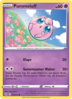 Pokémon-Karte Pummeluff 110/264