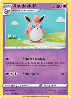 Pokémon-Karte Knuddeluff 111/264