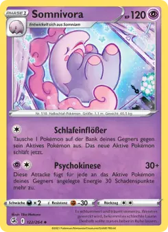 Pokémon-Karte Somnivora 122/264