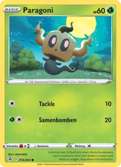 Pokémon-Karte Paragoni 016/264