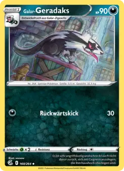 Pokémon-Karte Galar-Geradaks 160/264