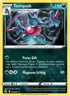Pokémon-Karte Toxiquak 166/264