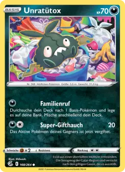 Pokémon-Karte Unratütox 168/264
