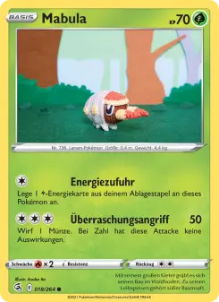 Pokémon-Karte Mabula 018/264